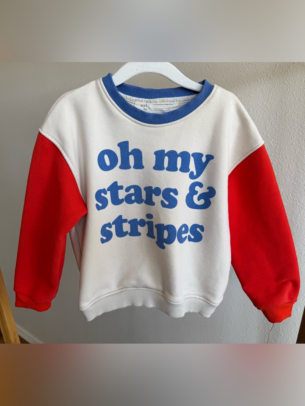 MINIMALIST FOLK | 'Oh My Stars & Stripes' Crewneck Sweatshirt